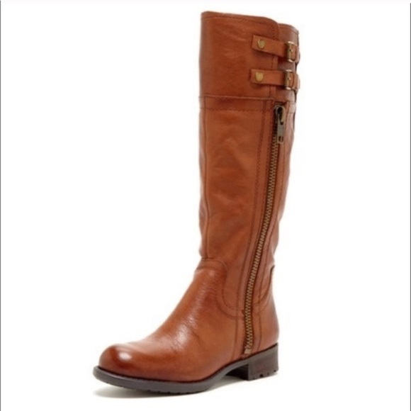 Franco Sarto | Poet Riding Boots in Brandy - Picture 1 of 7